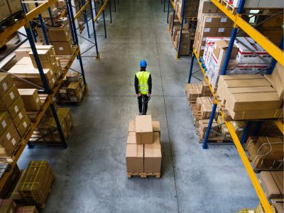 CCTV installation in warehouse for security and monitoring